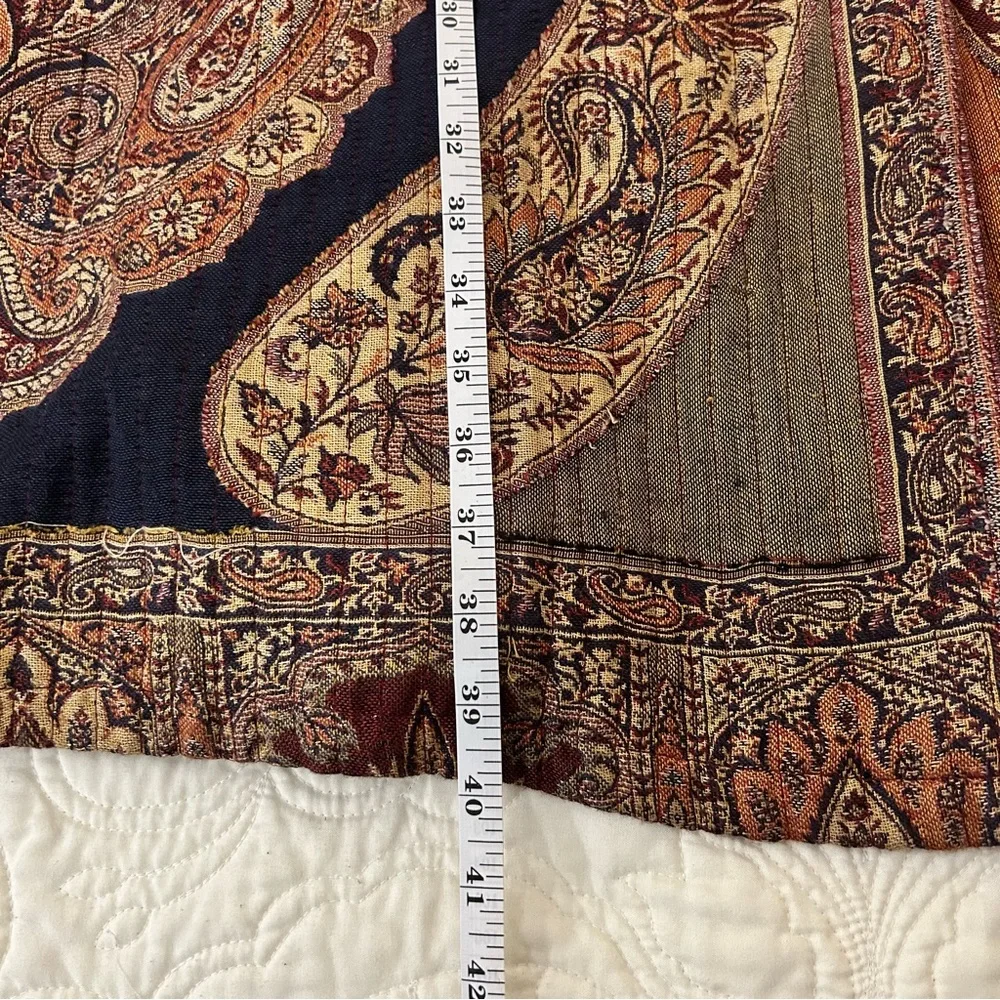 Mirasol Full Length Duster Beautiful Multicolor Jacket Sz: L - Picture 6 of 10